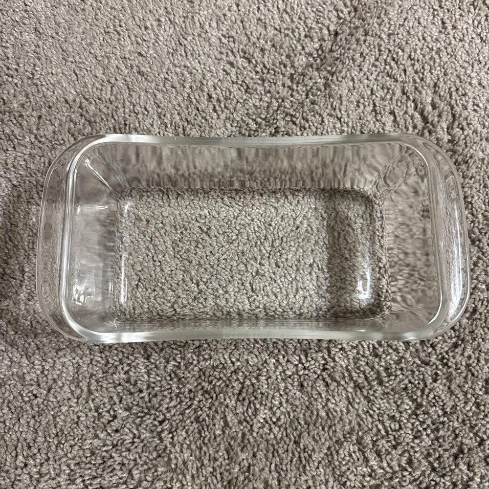 Vintage PYREX (all Caps) #213 Clear Glass Loaf Pan 1.5Qt 8.5x5x3" Bright & Clear - Picture 2 of 9